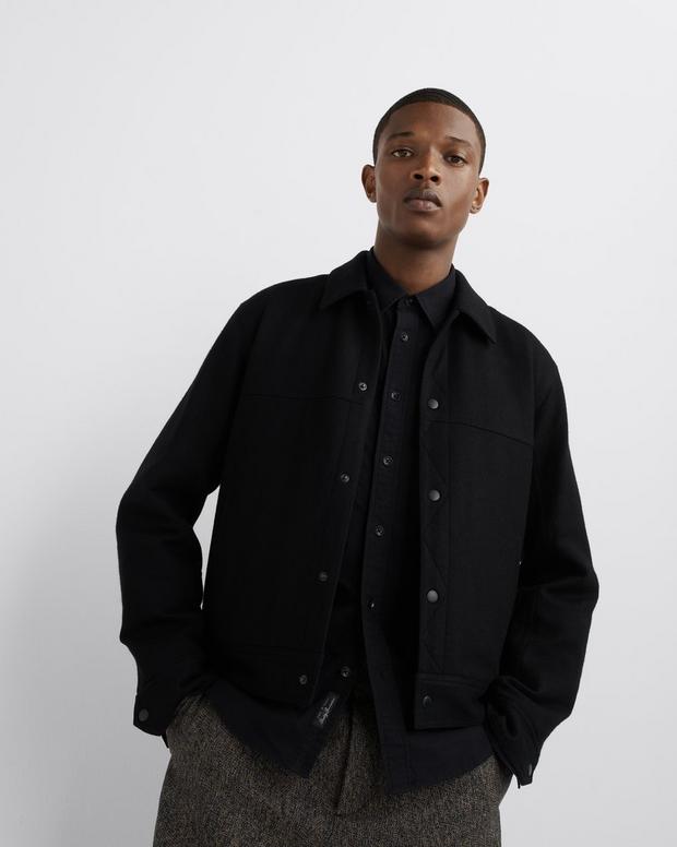 Owen Japanese Wool Trucker Jacket | Rag & Bone MBW23H2378TKML