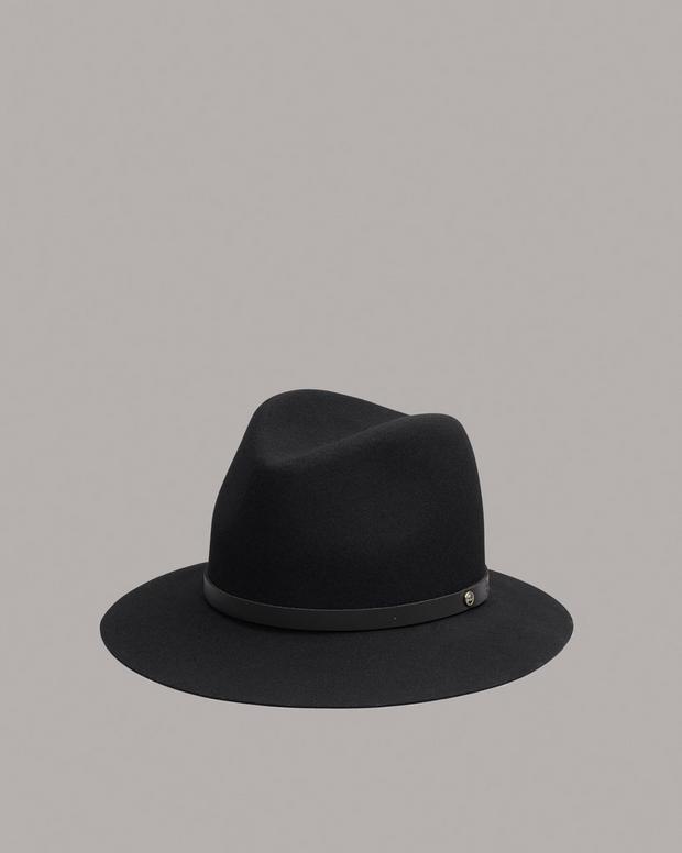 Floppy Brim Fedora with a Leather Band | Rag & Bone W000129AC_001