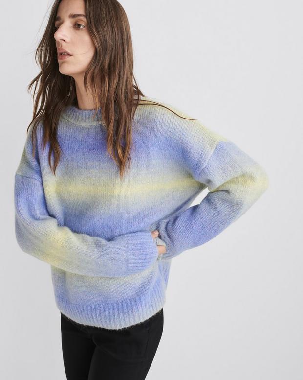 Holly Alpaca Crew - Purple Multi | Rag & Bone WAS23F042MW42_510