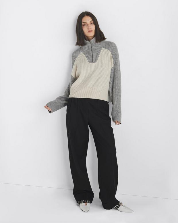 Pierce Cashmere Colorblock Half-Zip | Rag & Bone WAS23H049CA49